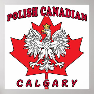 Calgary Pools Canadees Leaf Poster