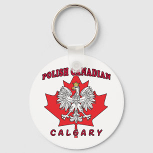 Calgary Pools Canadees Leaf Sleutelhanger