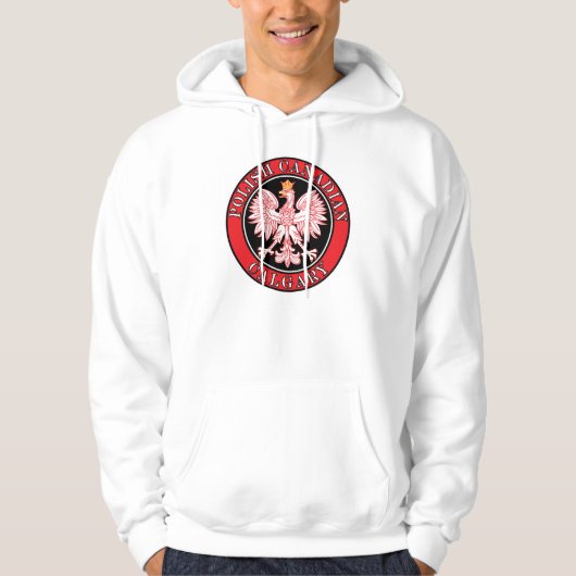 Calgary Poolse Canadese adelaar Hoodie (Voorkant)