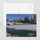 Calgary River en Skyline Briefkaart (Voorkant / Achterkant)