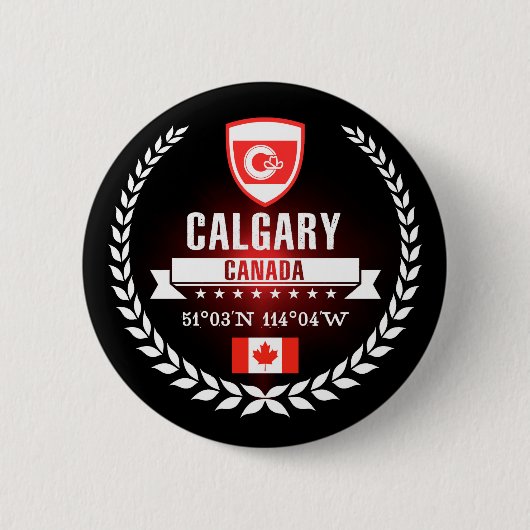 Calgary Ronde Button 5,7 Cm (Voorkant)