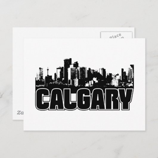 Calgary Skyline Briefkaart (Voorkant / Achterkant)