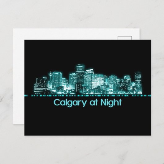 Calgary Skyline Briefkaart (Voorkant / Achterkant)