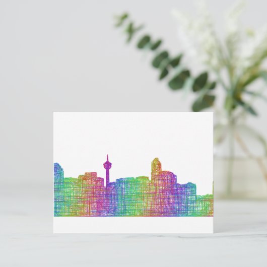 Calgary skyline briefkaart (Staand voorkant)