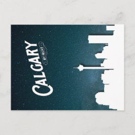 Calgary skyline by night - Briefkaart