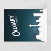 Calgary skyline by night - Briefkaart (Voorkant)