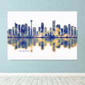 Calgary Skyline Canvas Afdruk (Insitu (Houten vloer))