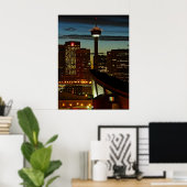 Calgary Skyline Framed Print (Thuiskantoor)