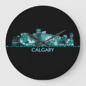 Calgary Skyline Grote Klok (Voorkant)