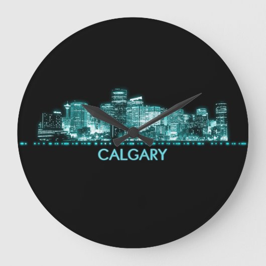 Calgary Skyline Grote Klok (Voorkant)