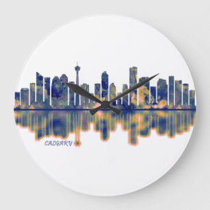 Calgary Skyline Grote Klok
