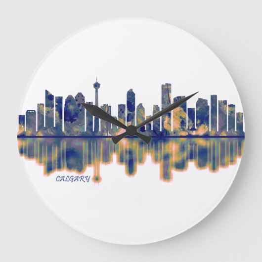 Calgary Skyline Grote Klok (Voorkant)