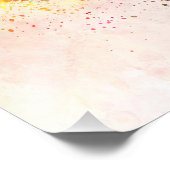 Calgary skyline in watercolor background foto afdruk (Hoek)