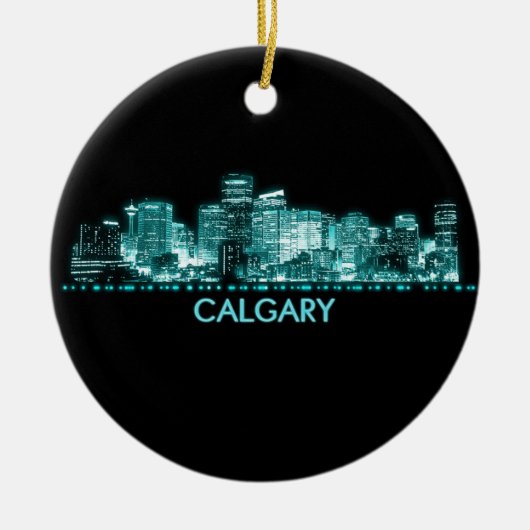 Calgary Skyline Keramisch Ornament (Voorkant)