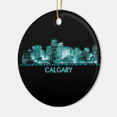 Calgary Skyline Keramisch Ornament (Links)