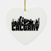 Calgary Skyline Keramisch Ornament (Achterkant)