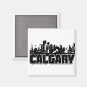 Calgary Skyline Magneet (Voorkant / Achterkant)