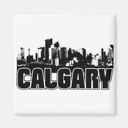 Calgary Skyline Magneet (Voorkant)