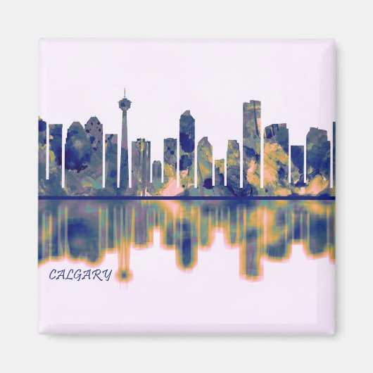 Calgary Skyline Magneet (Voorkant)