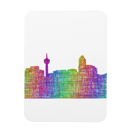Calgary skyline magneet (Verticaal)