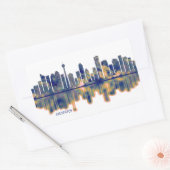 Calgary Skyline Rechthoekige Sticker (Envelop)