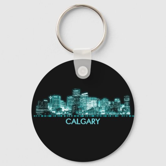 Calgary Skyline Sleutelhanger (Voorkant)