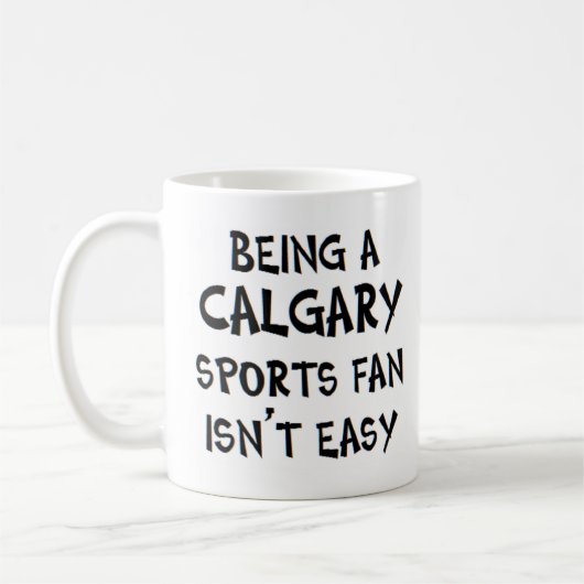 Calgary sportfan, zijnde koffiemok (Links)