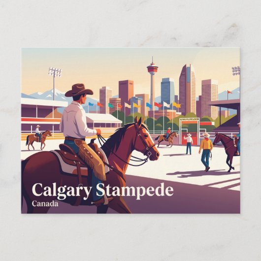 Calgary Stampede Canada Briefkaart (Voorkant)