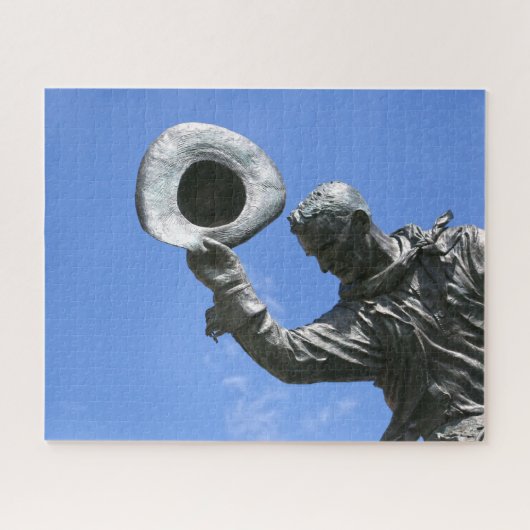 Calgary Stampede Statue. Legpuzzel (Horizontaal)