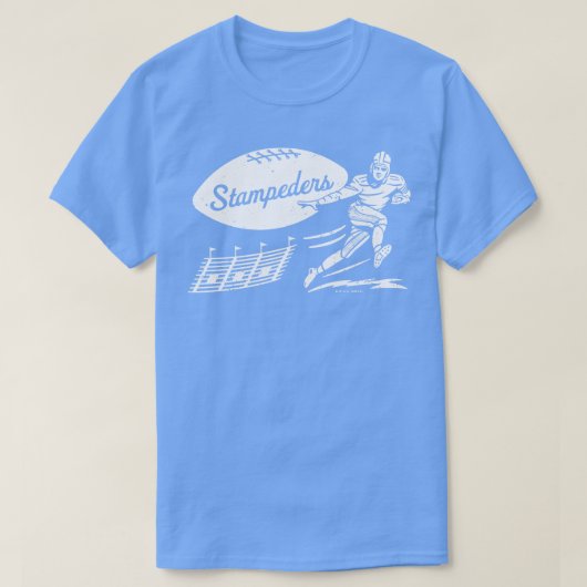  Calgary Stampeders Wit Stampeders Wordm T-shirt (Design voorkant)