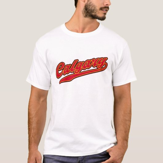 Calgary T-shirt – Retro Sport Style (Voorkant)