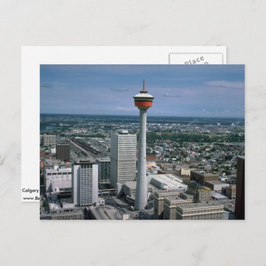 Calgary Tower, Alberta, Canada Briefkaart (Voorkant / Achterkant)