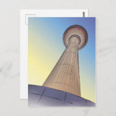 Calgary Tower Illustration Briefkaart (Voorkant / Achterkant)
