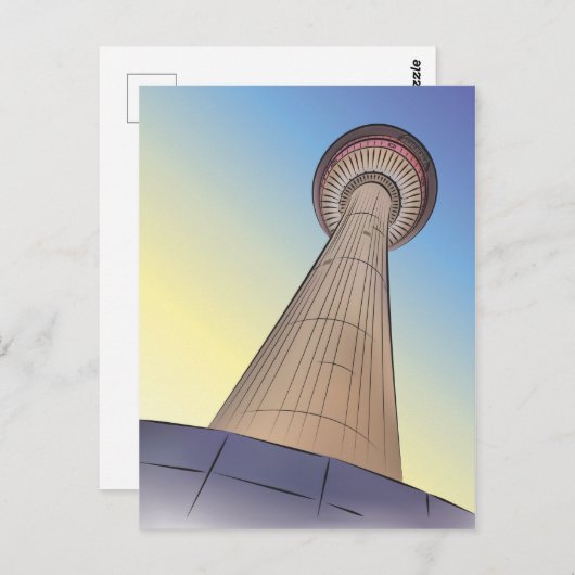 Calgary Tower Illustration Briefkaart (Voorkant / Achterkant)