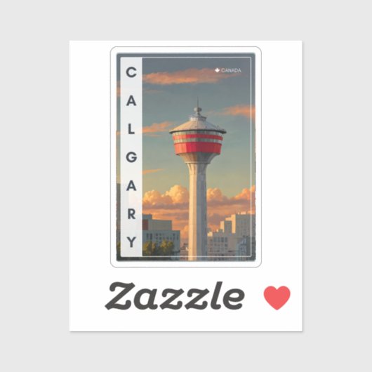 Calgary Tower Sticker Souvenir (Vel)