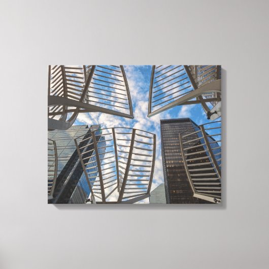 Calgary Tree Sculptures Canvas Afdruk (Voorkant)