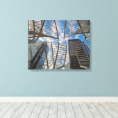 Calgary Tree Sculptures Canvas Afdruk (Insitu (Houten vloer))