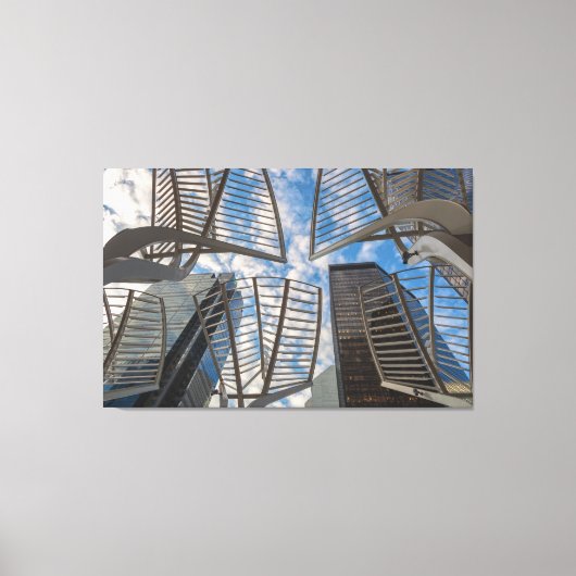 Calgary Tree Sculptures Canvas Afdruk (Voorkant)