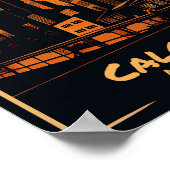 Calgary Vintage Kunst Poster (Hoek)