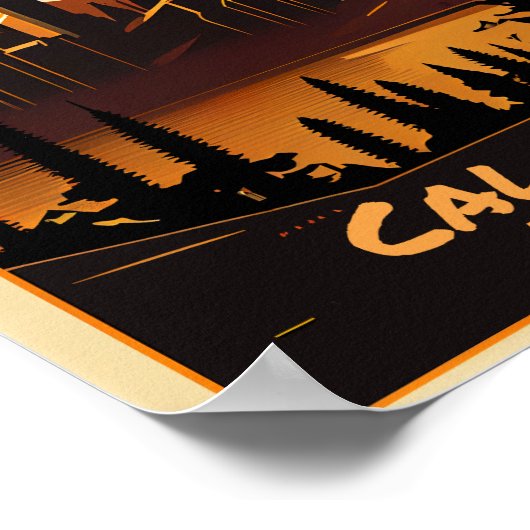 Calgary Vintage Kunst Poster (Hoek)