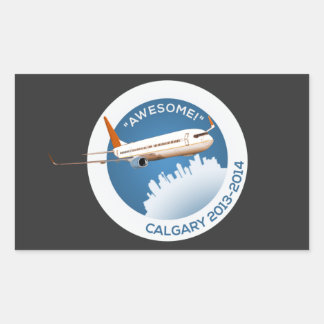 Calgary Winter 2014 Rechthoekige Sticker
