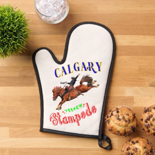 Calgary Yeehaw Stampede Ovenwant (Top down)