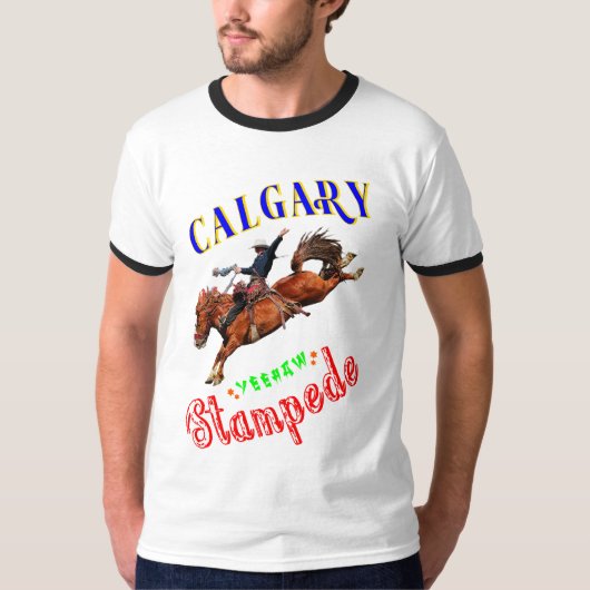 Calgary Yeehaw Stampede T-shirt (Voorkant)