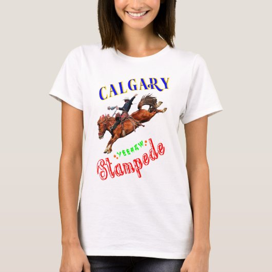 Calgary Yeehaw Stampede T-shirt (Voorkant)