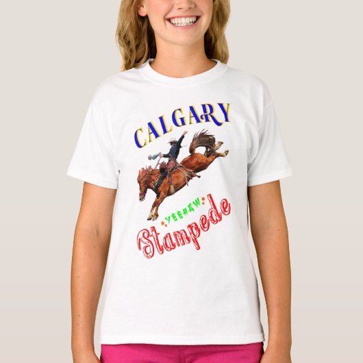 Calgary Yeehaw Stampede T-shirt (Voorkant)