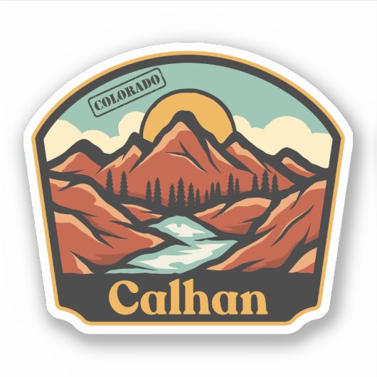 Calhan, Colorado Sticker (Voorkant)