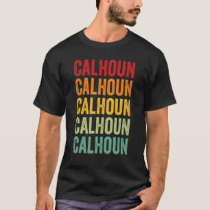 Calhoun County Texas Rainbow Text Design T-shirt