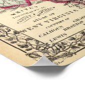 Calhoun, Gilmer, Braxton, Lewis, provincie Upshur Poster (Hoek)