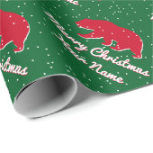 Cali beer silhouette in sneeuwval cadeaupapier (Rol Hoek)