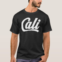 Cali Bold Script Logo (wit) voor Californische ven